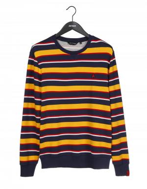 Strepen sweater racing yellow