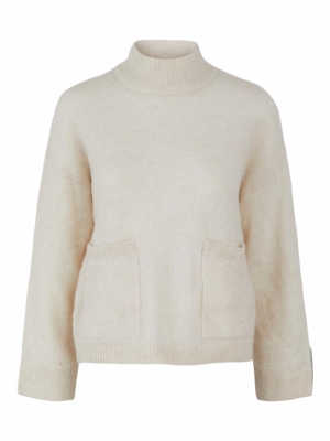 nello knit pullover eggnog