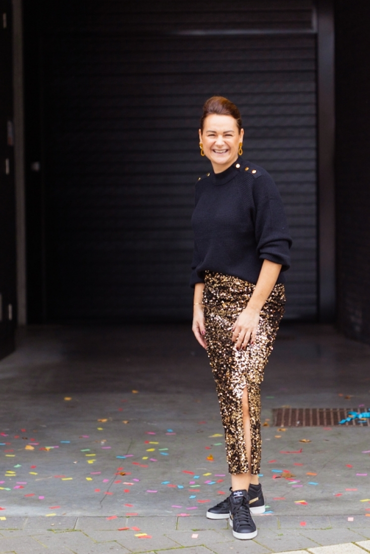 Skirt Hannah Black/Gold