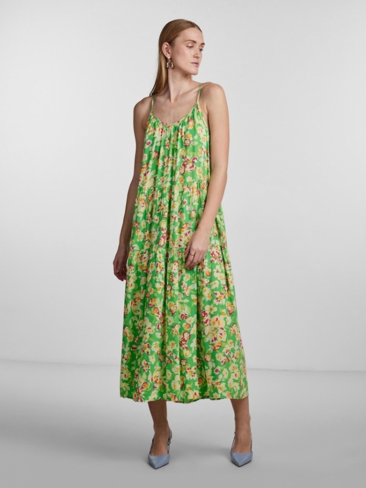 Uria Long Dress Poison Green/Ur