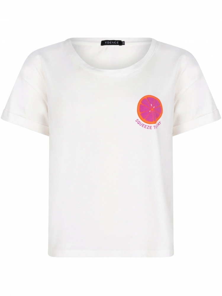 T-shirt Squeeze the day Purple