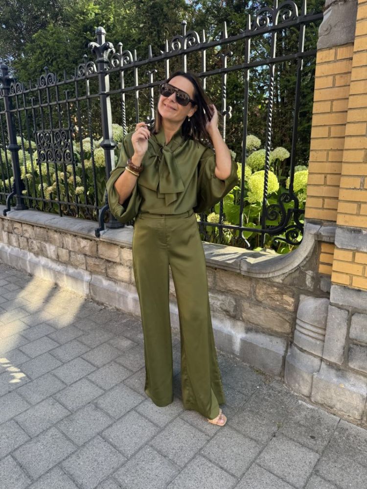 Pelana Palazzo Pants Sphagnum