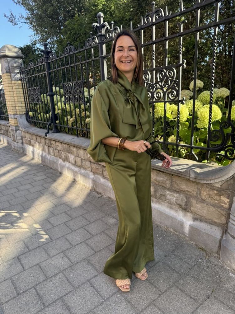 Pelana Palazzo Pants Sphagnum