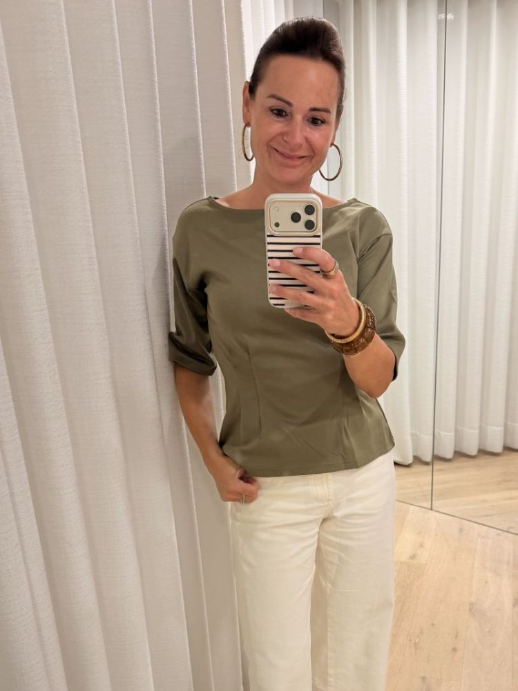 Bjork boatneck top Sphagnum