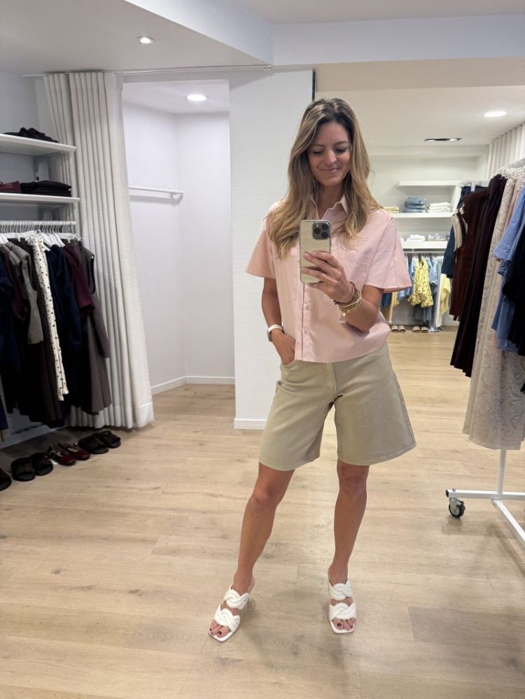 Lua Bermuda denim shorts incense