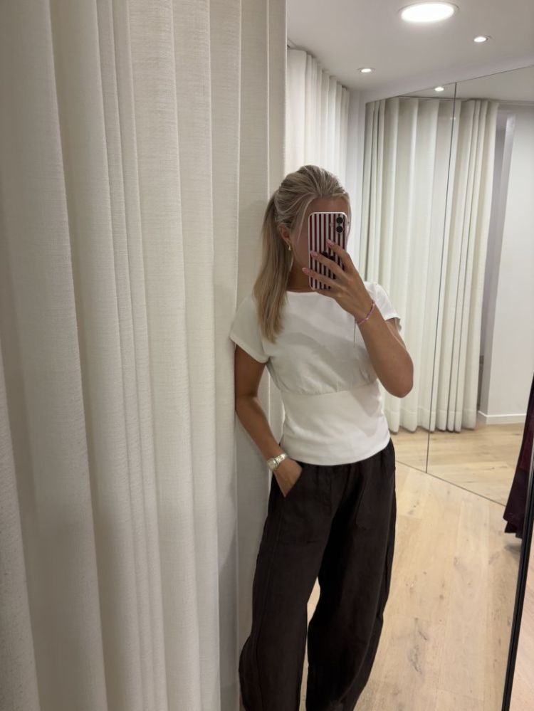 Linnen trousers bruin