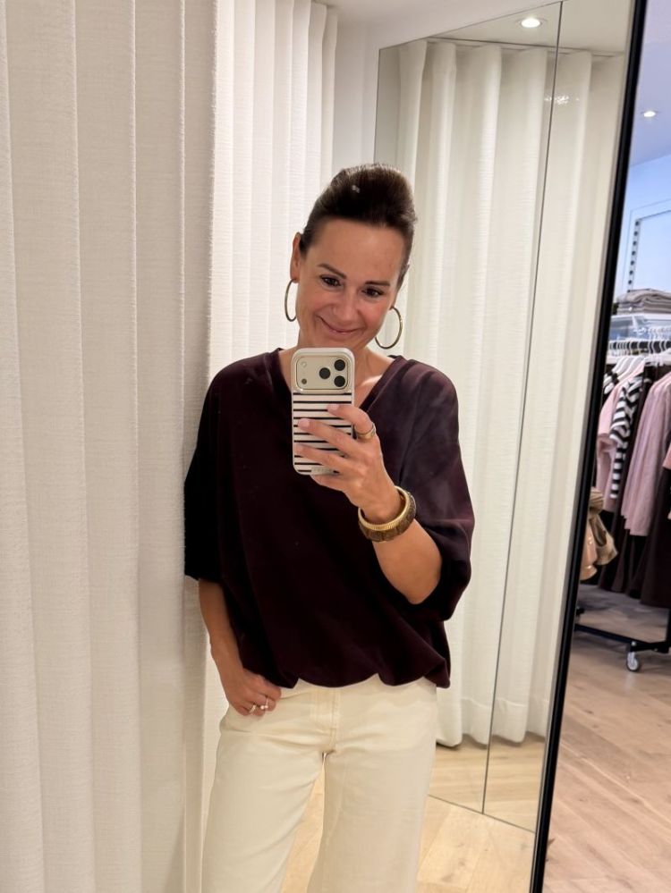 Camilla shirt Aubergine