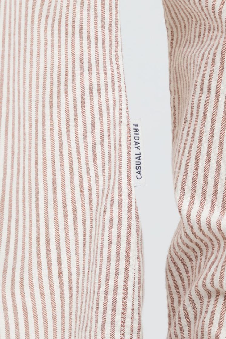 Oxford Stripe Shirt Cinnamon
