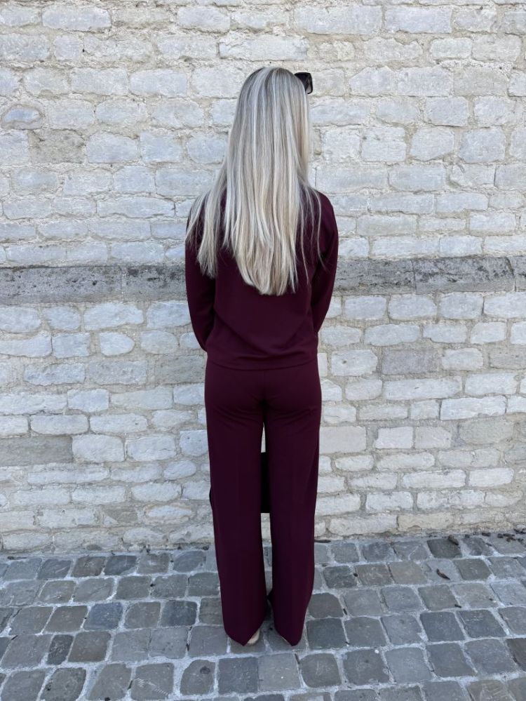 Broek Renée bordeau