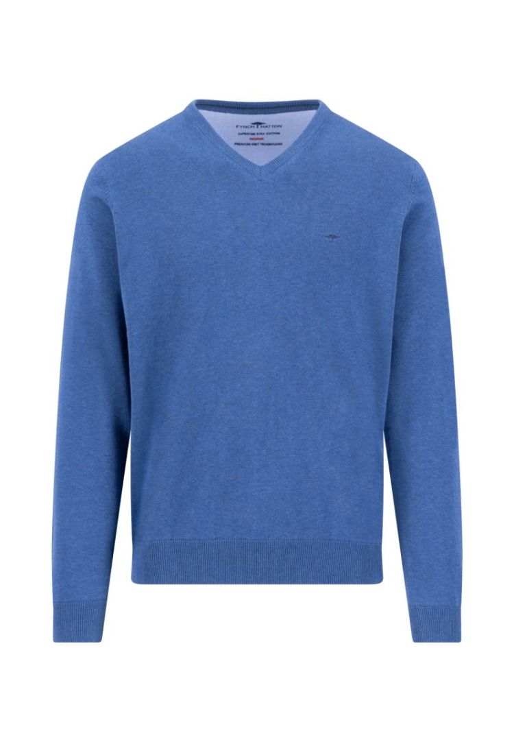 Knitwear V-Neck Ink Blue