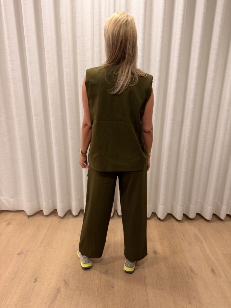 colera waistcoat dark olive